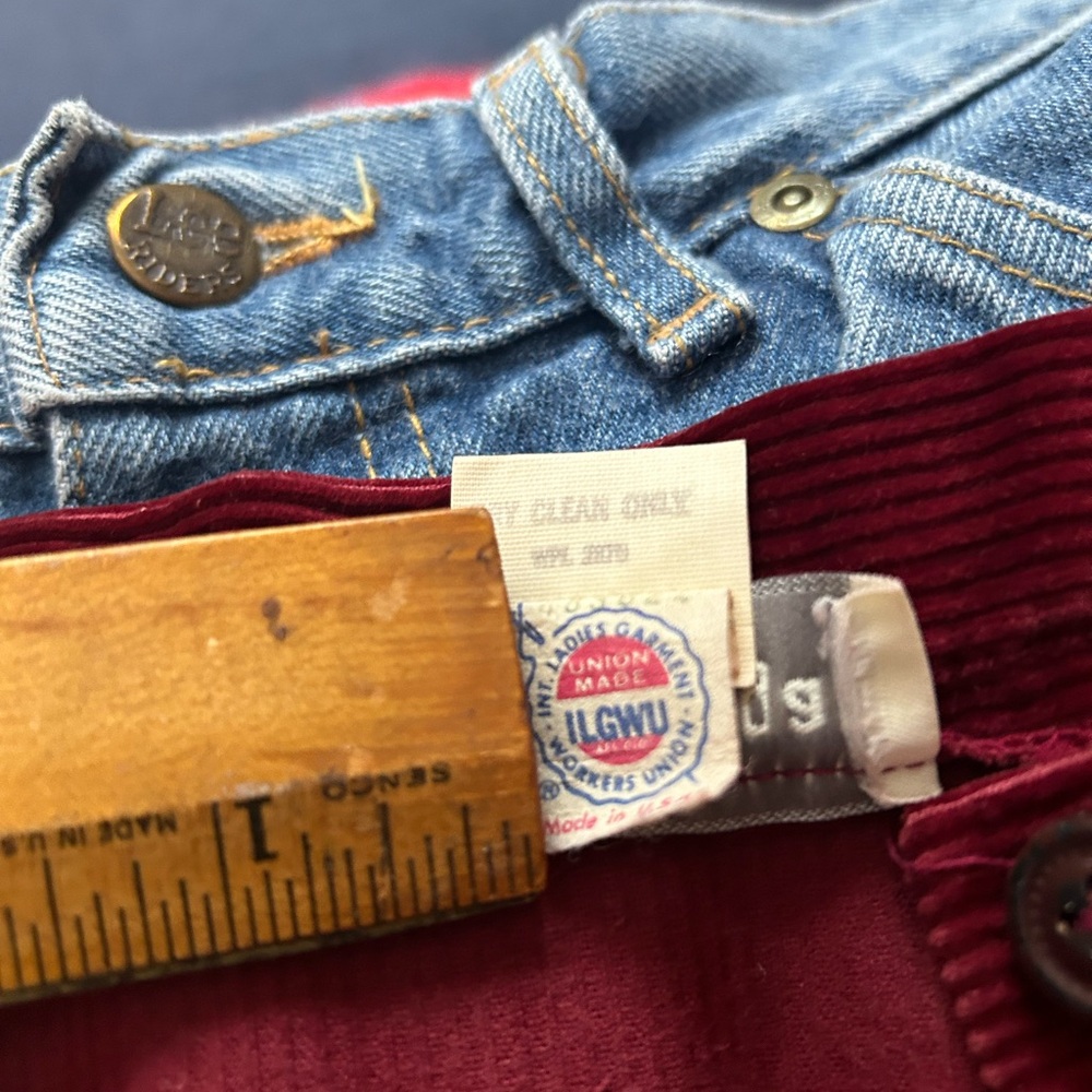 Women’s Vintage Burgundy Corduroy Pants - Picture 4 of 4